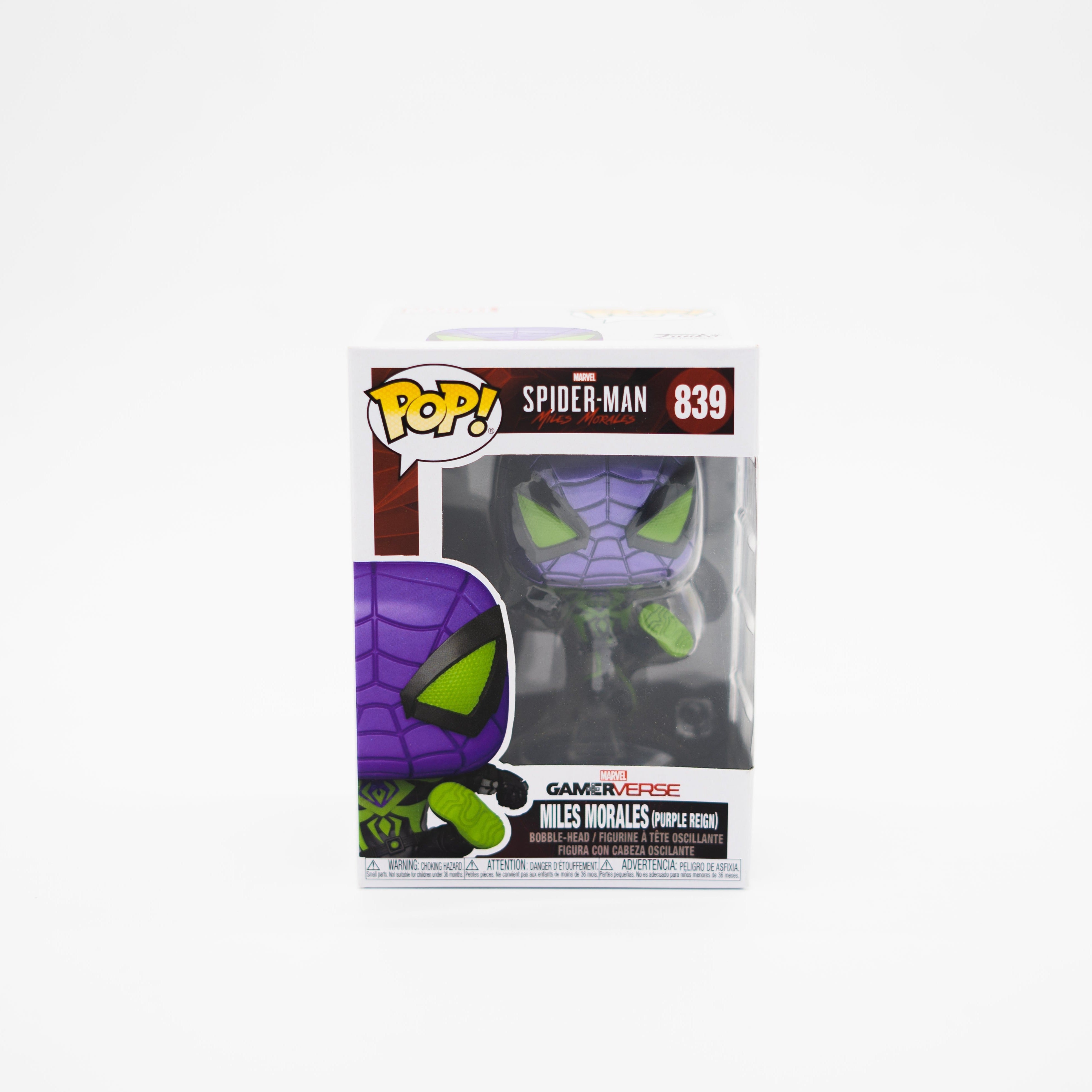 Funko Pop! Miles Morales purple reigin spiderman #839