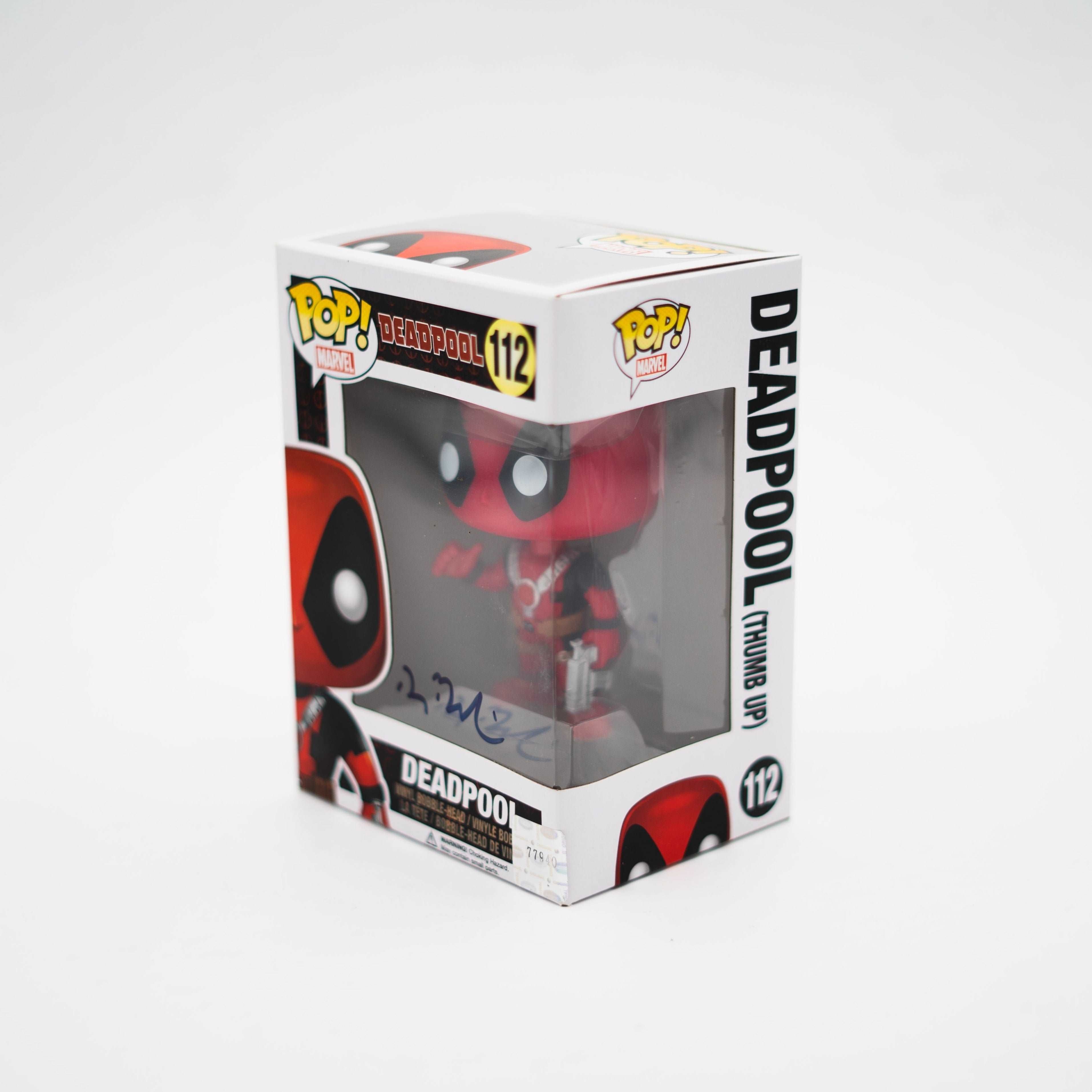 Funko Pop! Deadpool #112 Ryan Reynolds signature