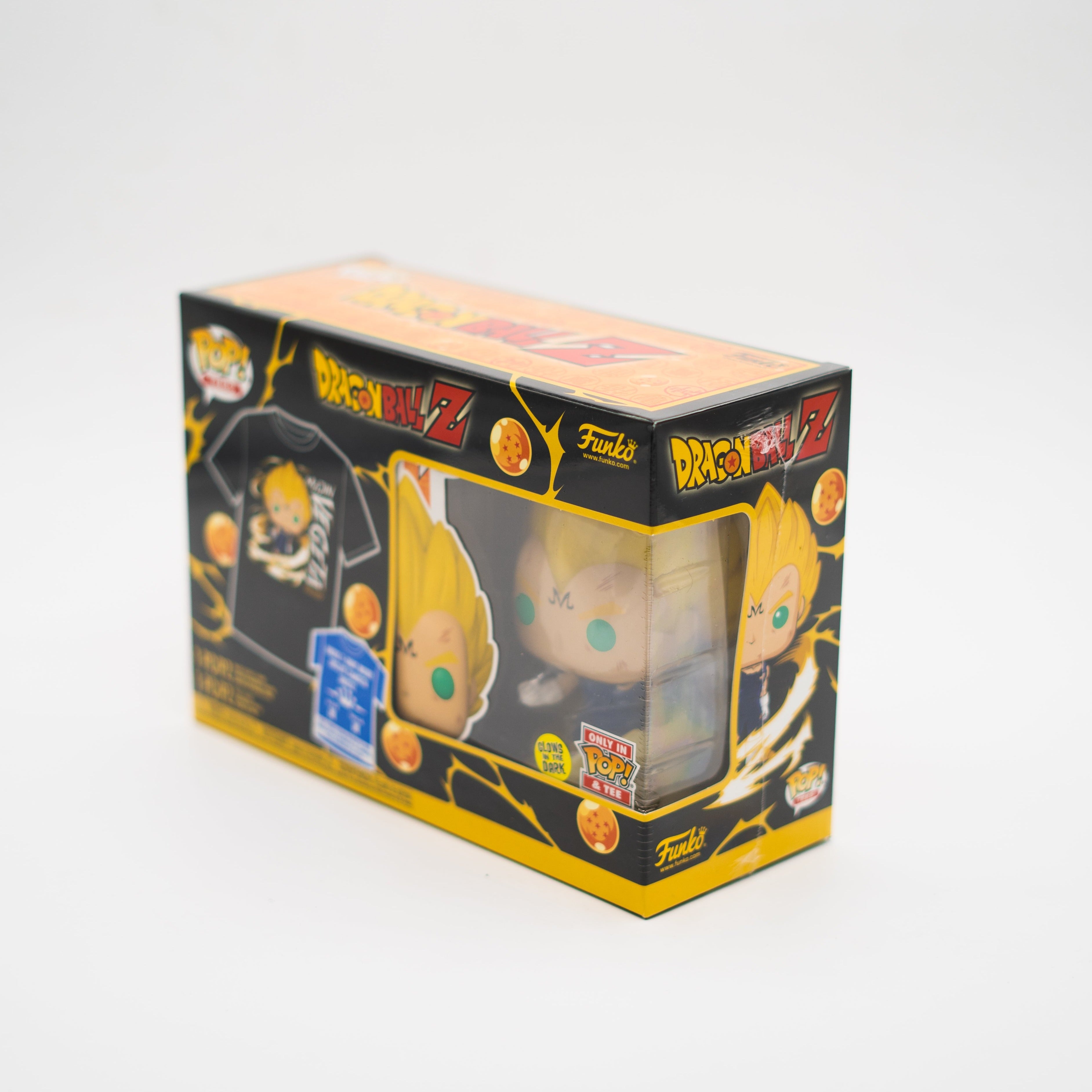 Funko Pop! Pop & Tee Majin Vegeta #862 GITD tamaño M