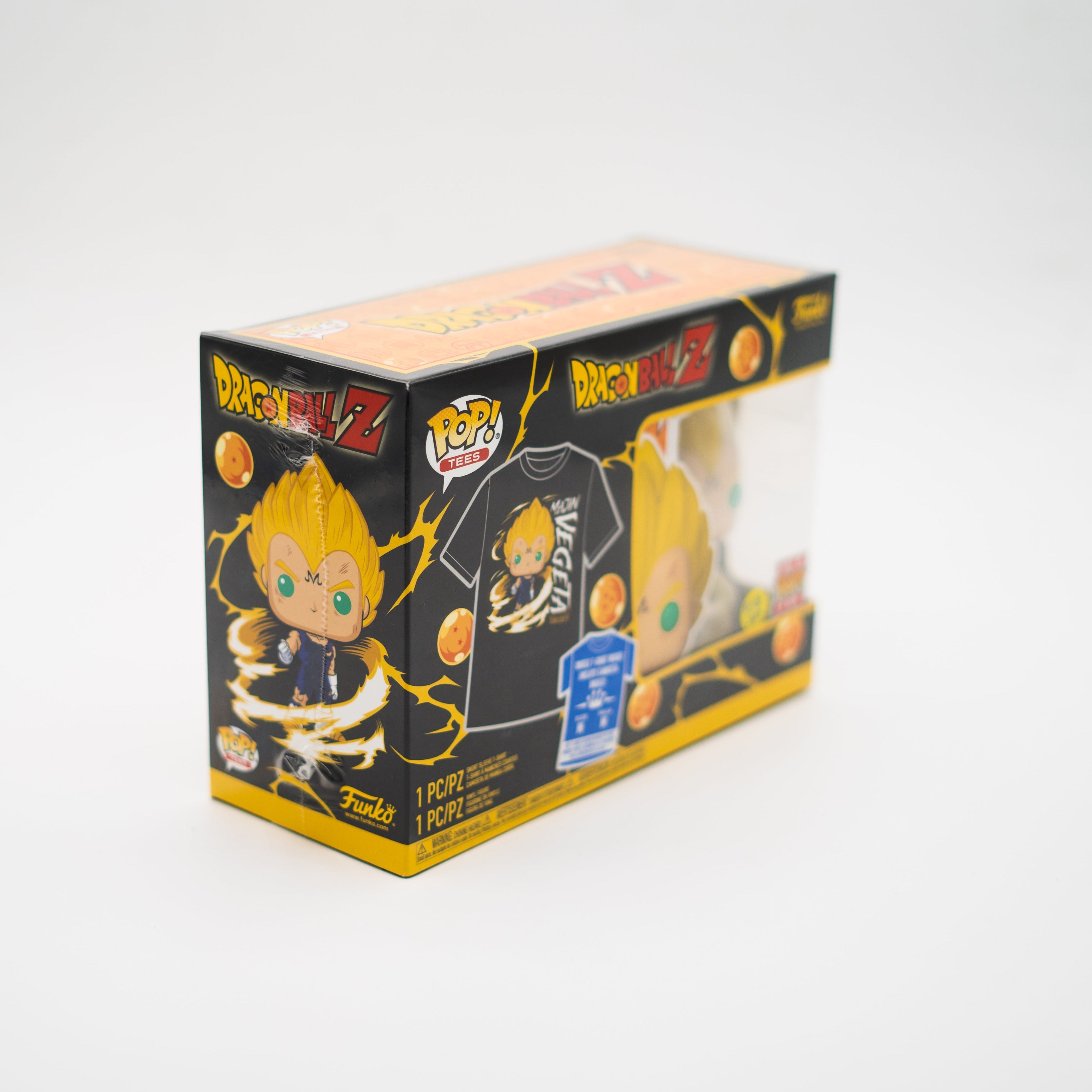 Funko Pop! Pop & Tee Majin Vegeta #862 GITD tamaño M