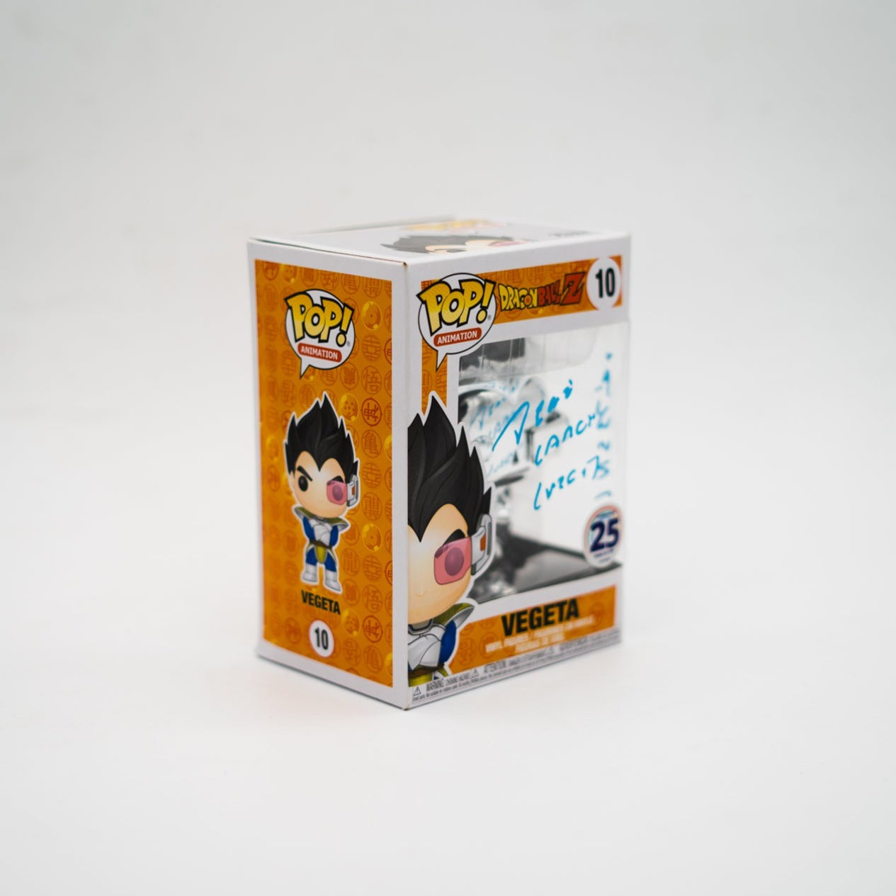 Funko Pop! Vegeta (Chrome) #10 25 Years Firmado por Rene Garcia