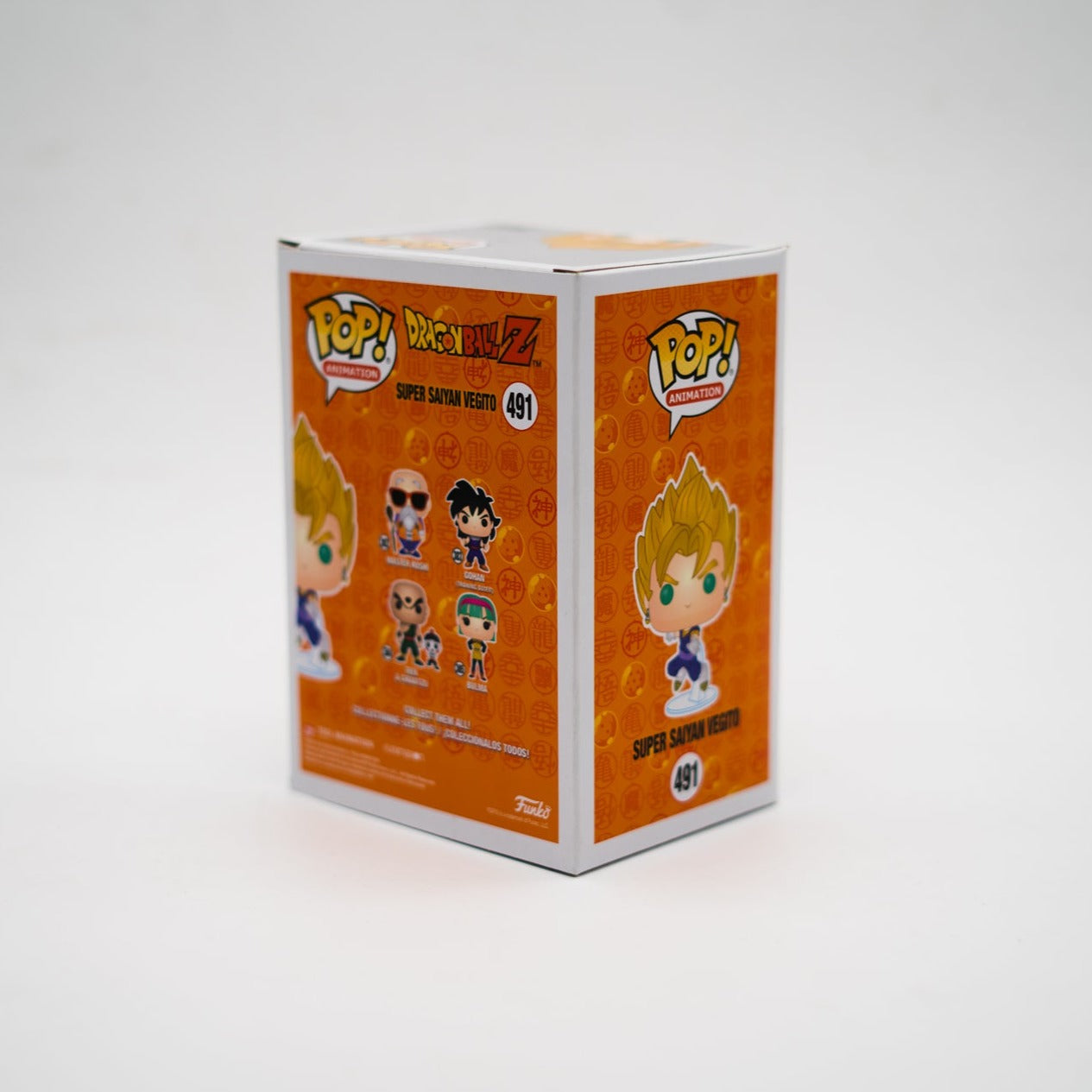 Funko Pop! Super Saiyan Vegito #491 Firmado por Mario Casta;eda y Rene Garcia