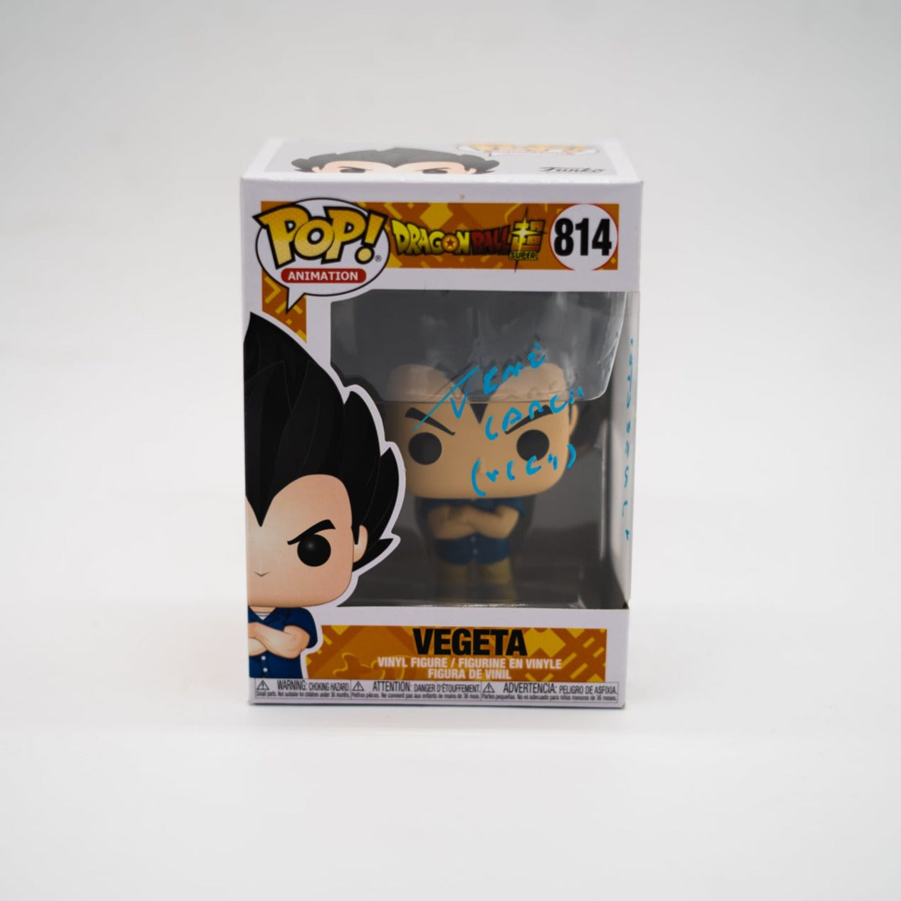 Funko Pop! Vegeta #814 Firmado por Rene Garcia