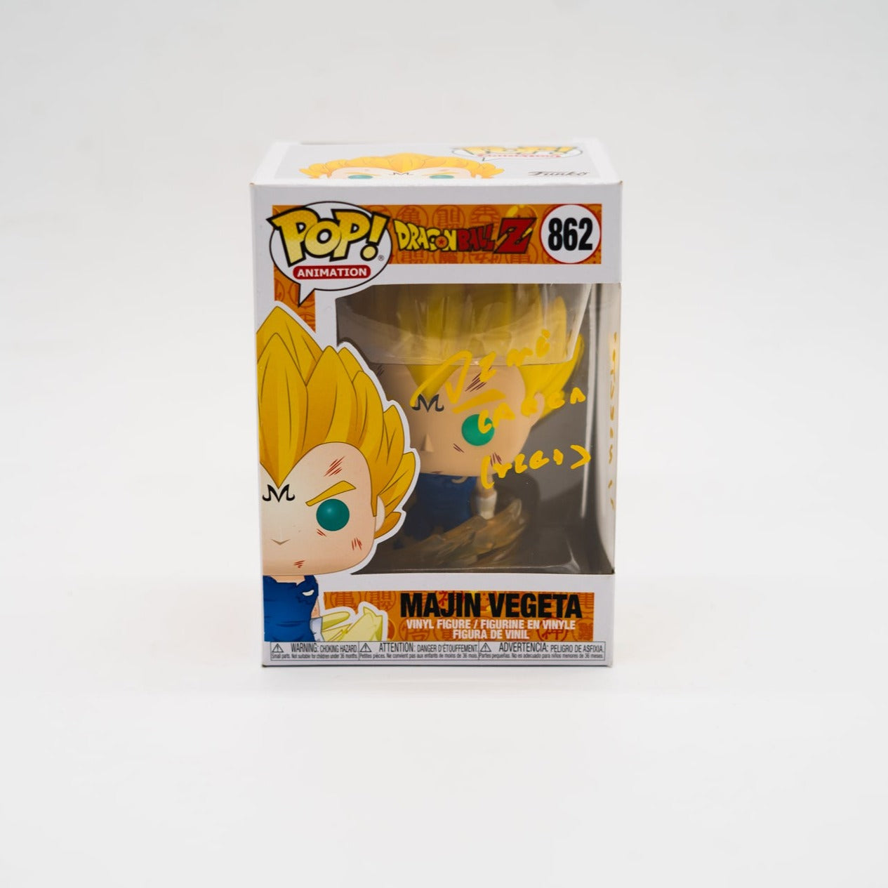 Funko Pop! Majin vegeta #862 Firmado por Rene Garcia