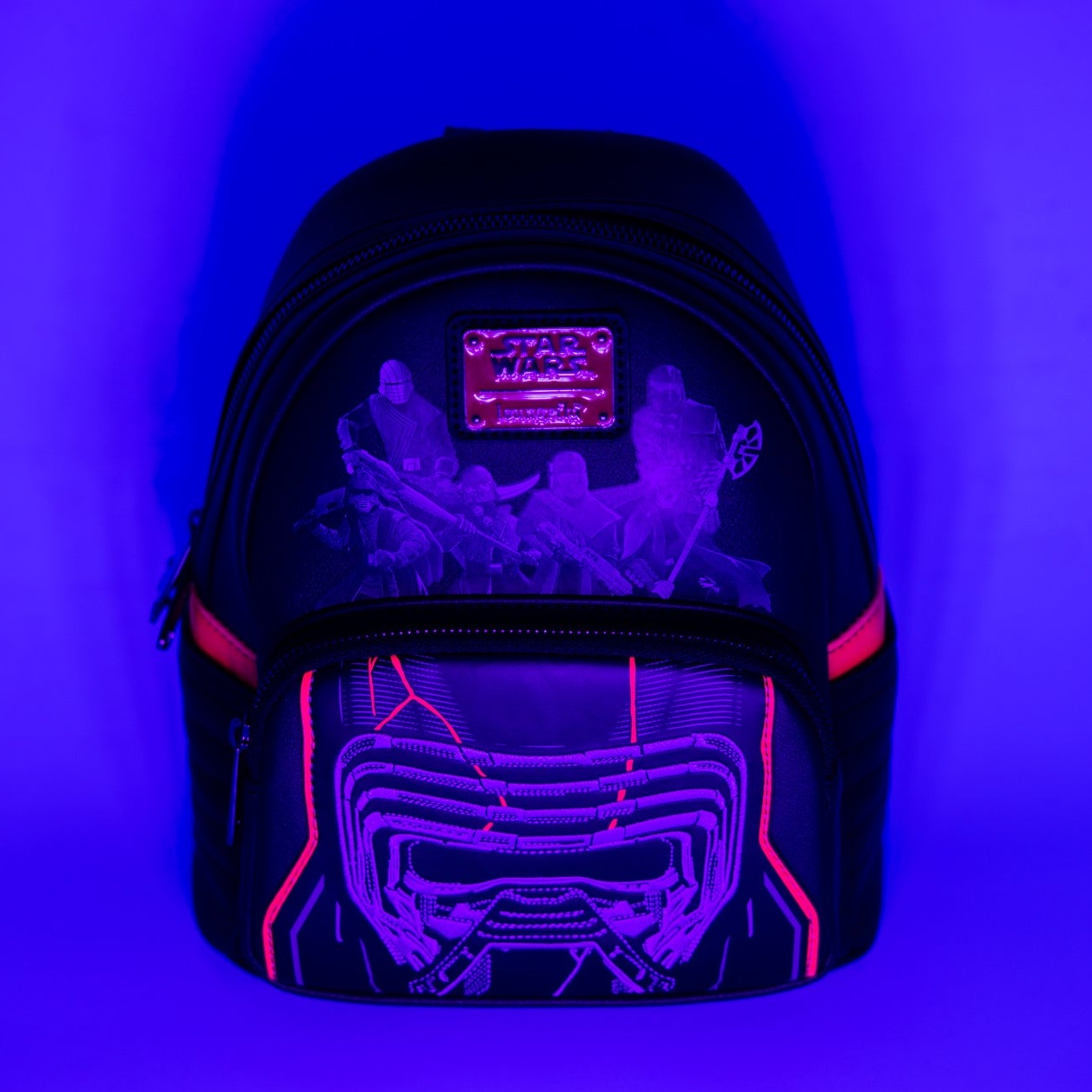 Kylo Ren Black Light Loungefly Mochila 2021 EXCLUSIVO