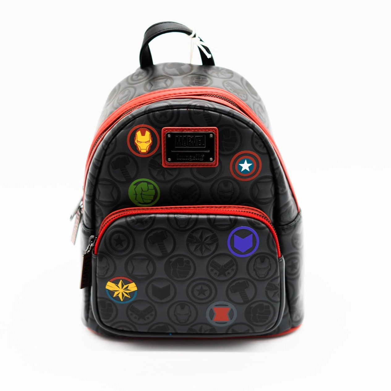 Loungefly x Marvel Avengers Debossed Icons AOP Mini Backpack