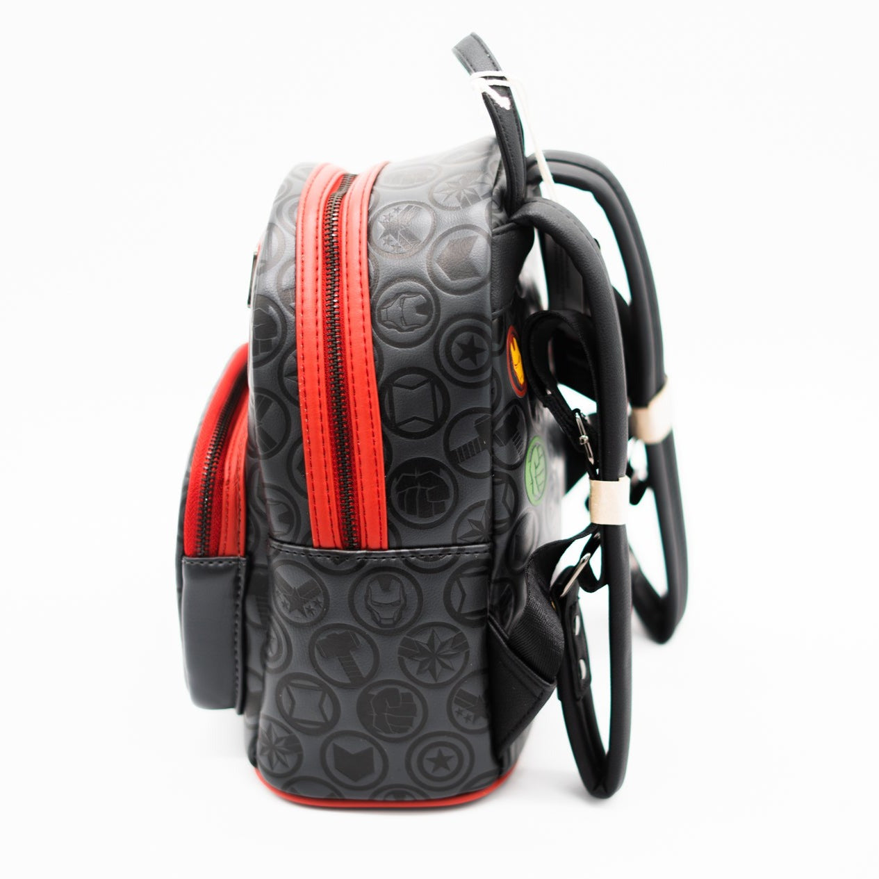 Loungefly x Marvel Avengers Debossed Icons AOP Mini Backpack