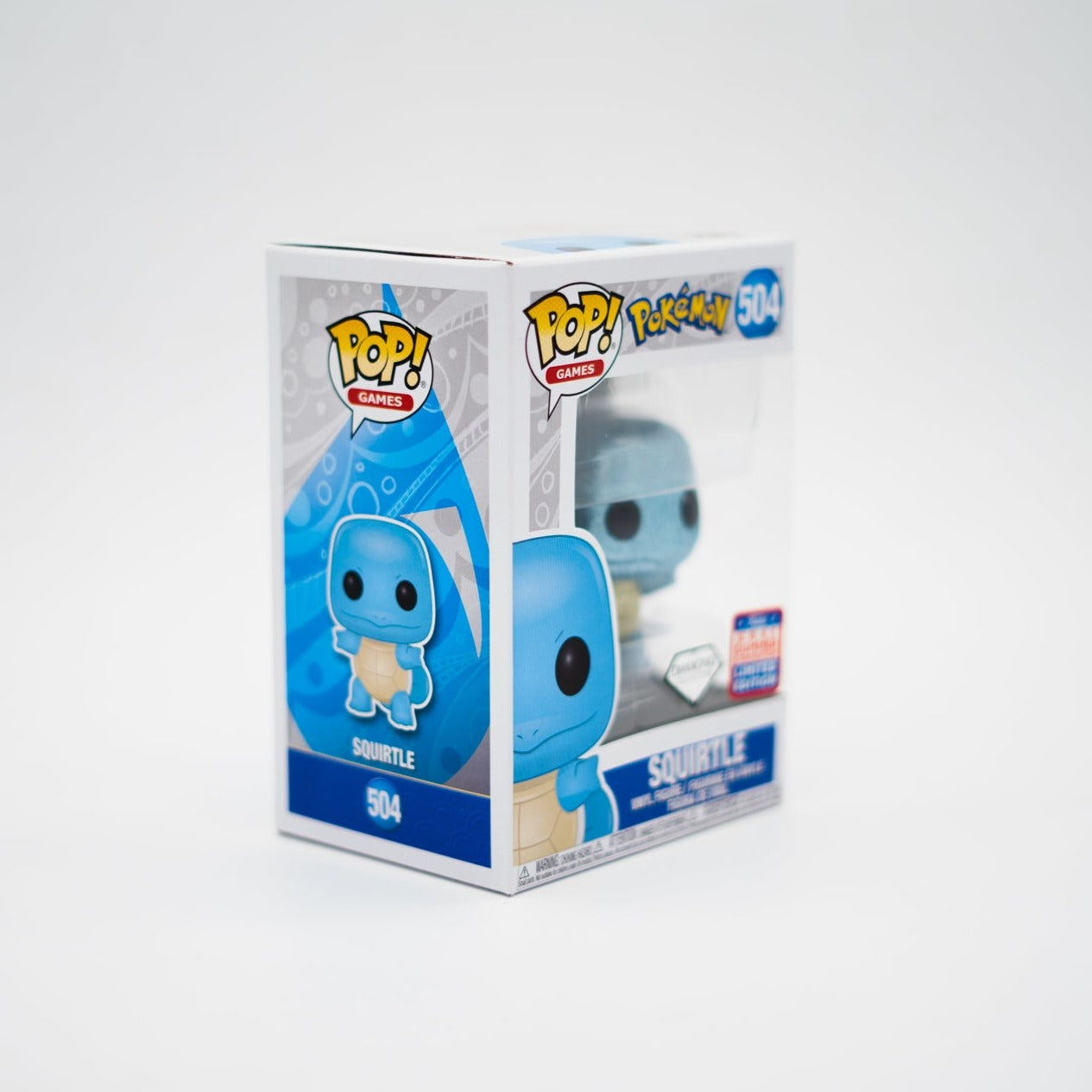 Funko Pop! Squirtle 504 Diamond 2021 Summer Convention Limited Edition