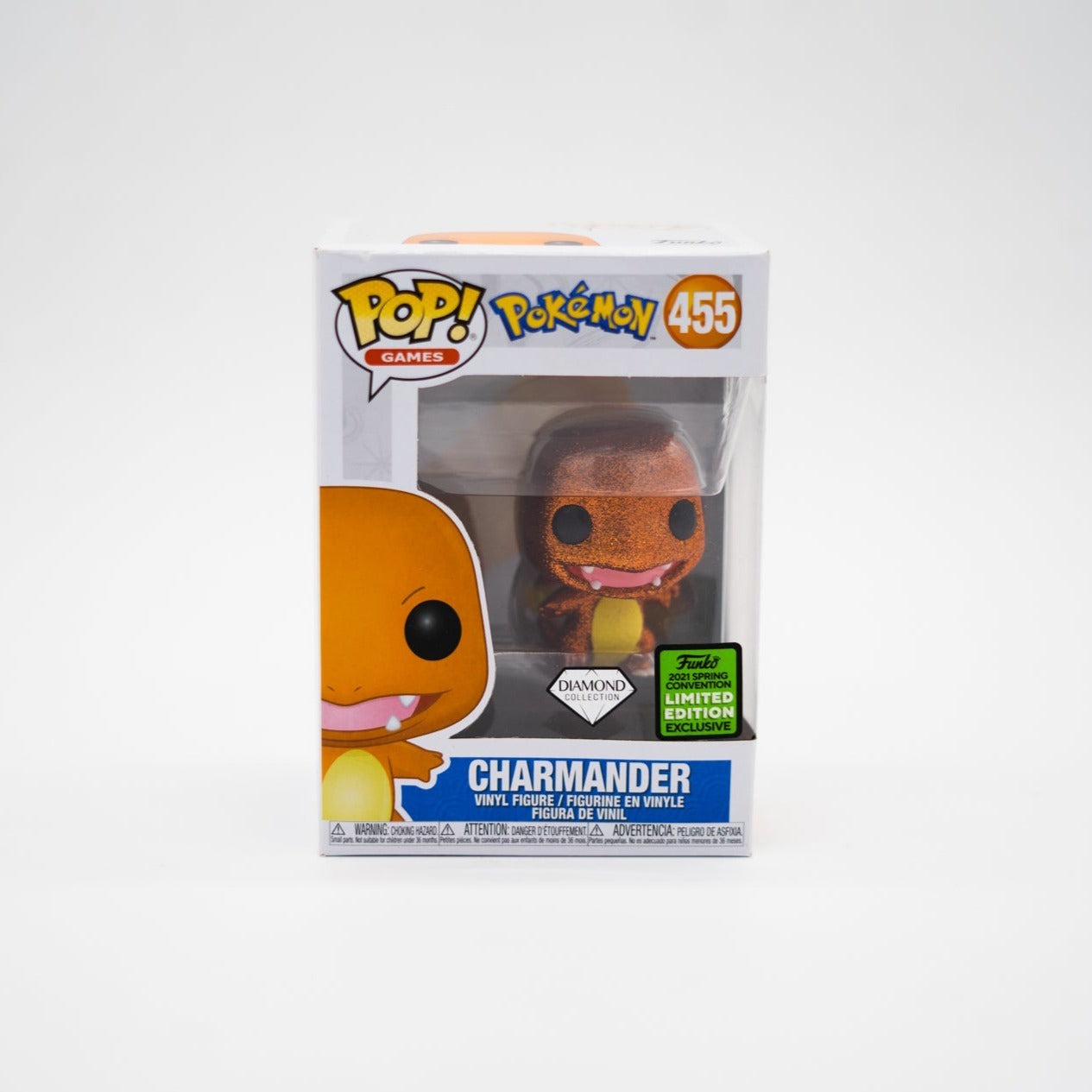 Funko Pop! Charmander # 455 -Pokemon Dimond Collection 2021 Spring Convention