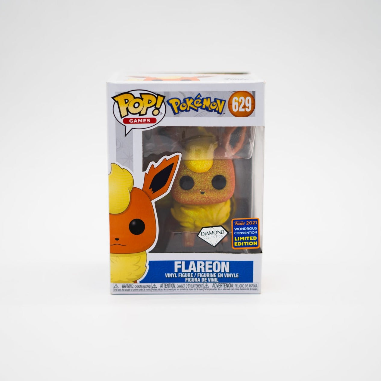 Funko Pop! Flareon #629 -Pokemon Diamond 2022 Wondrous Convention