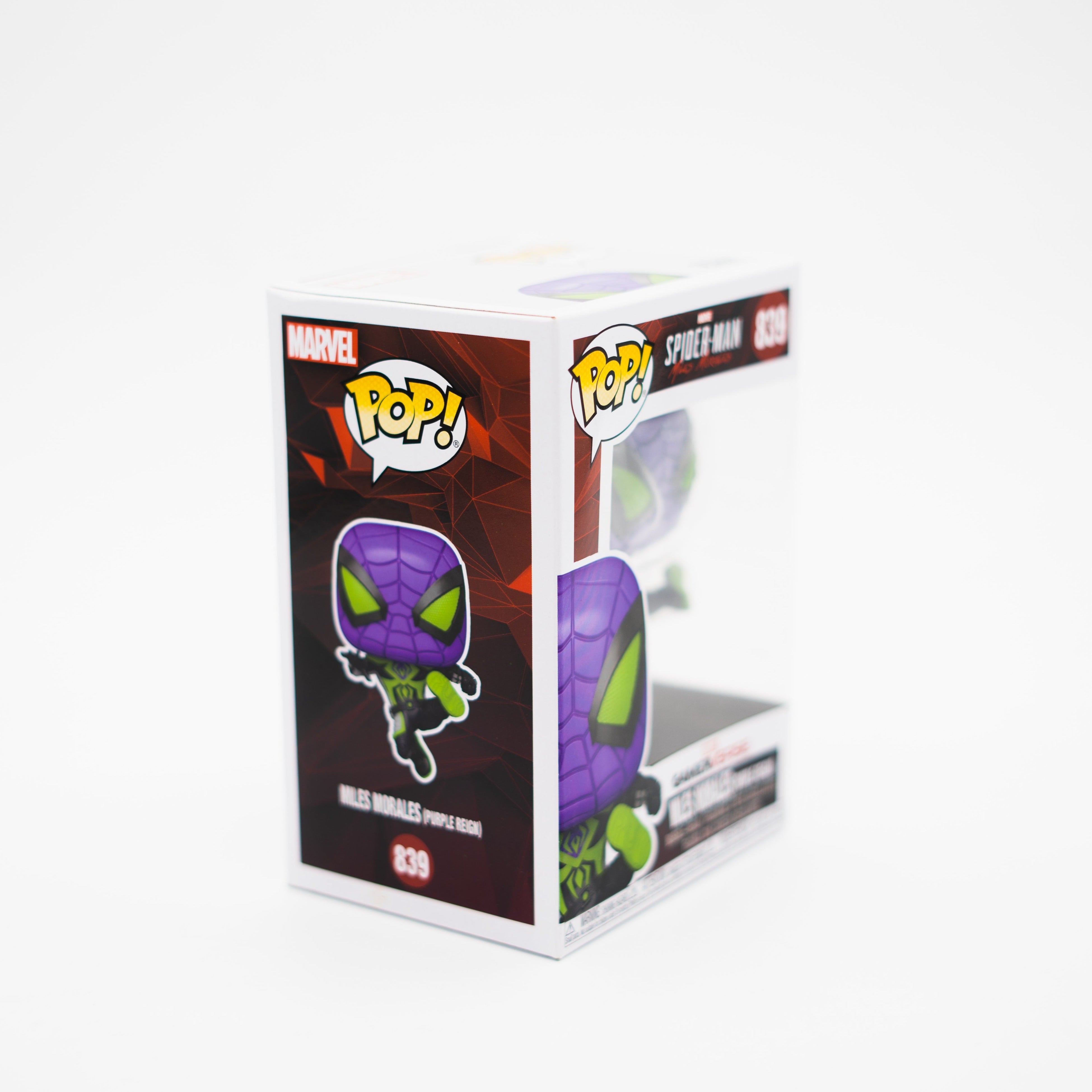 Funko Pop! Miles Morales purple reigin spiderman #839