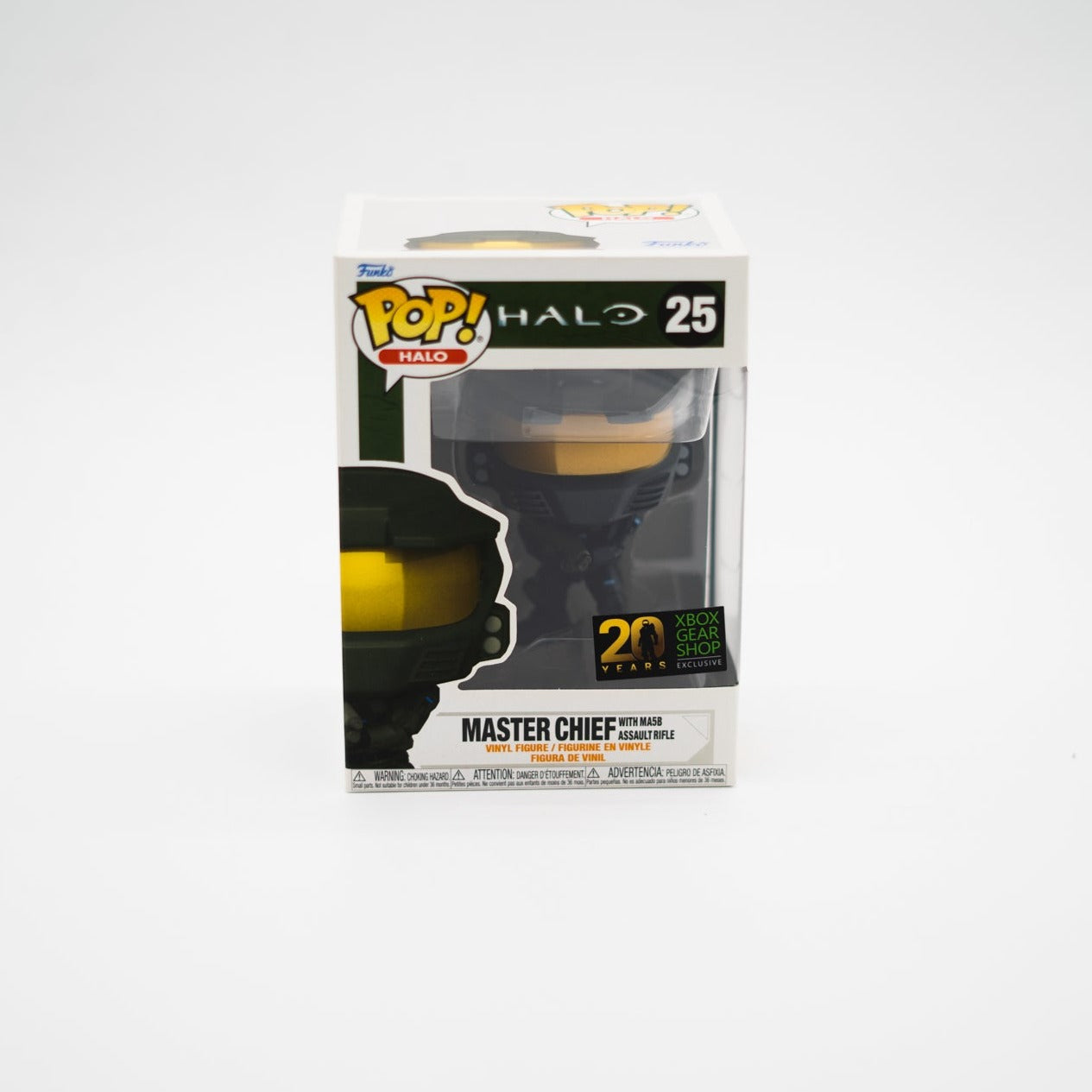 Funko Pop! Halo Master Chief with MA5B Assault Rifle #25 20 years Exclusivo