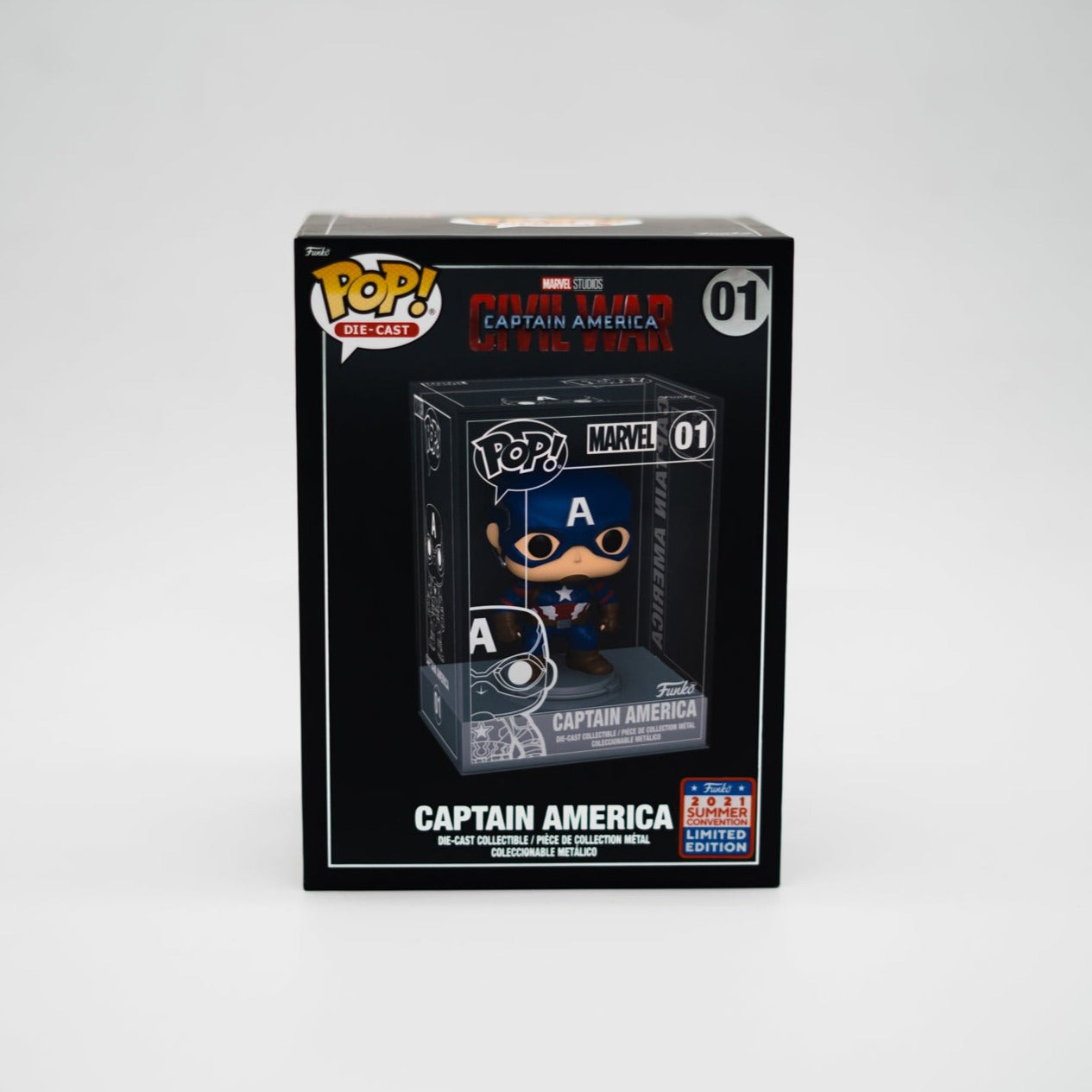 Funko Pop! Die Cast Captain America 01 2021 Summer Convention Limited Edition